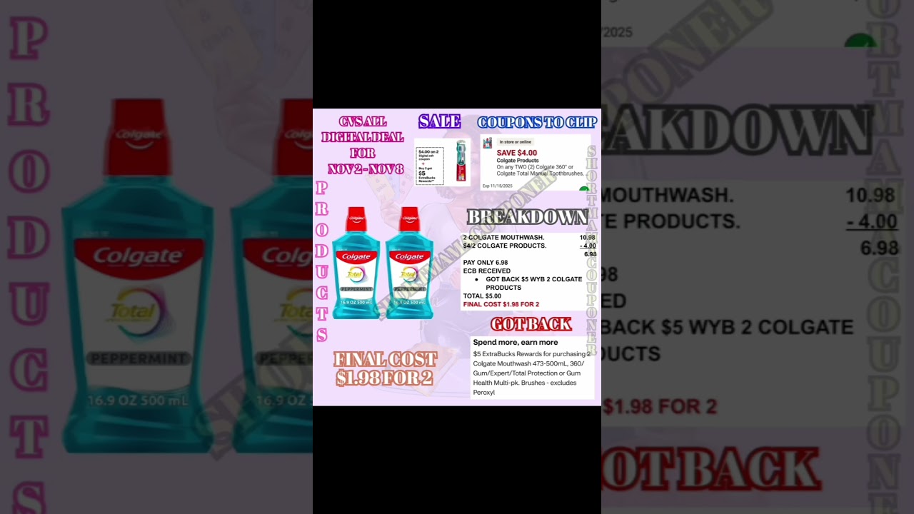 Cvs ALL DIGITAL DEALS FOR NOV 2 - 8 