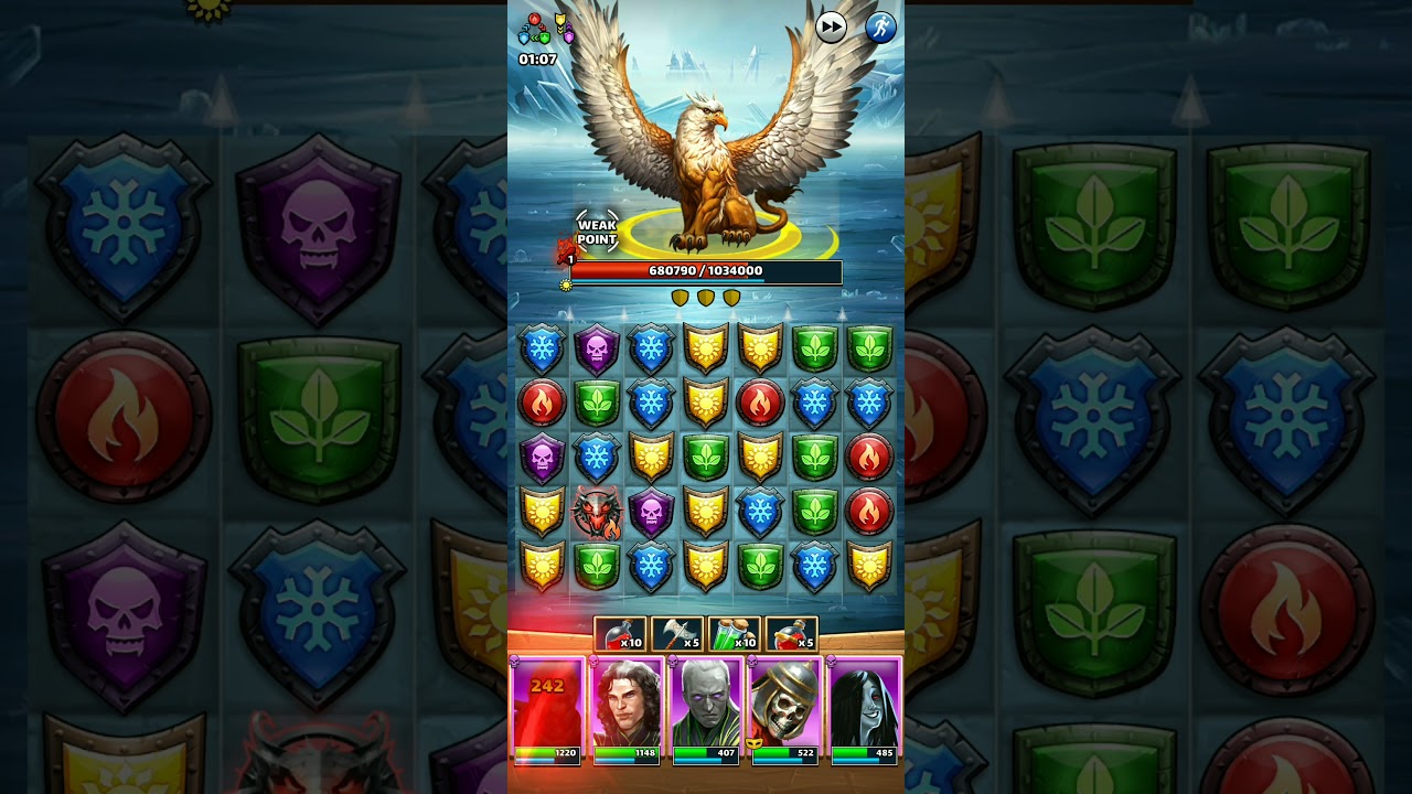 Empires & Puzzles 5 star rare Yellow Titan Alpha Gryphon ⚔️ YouTube