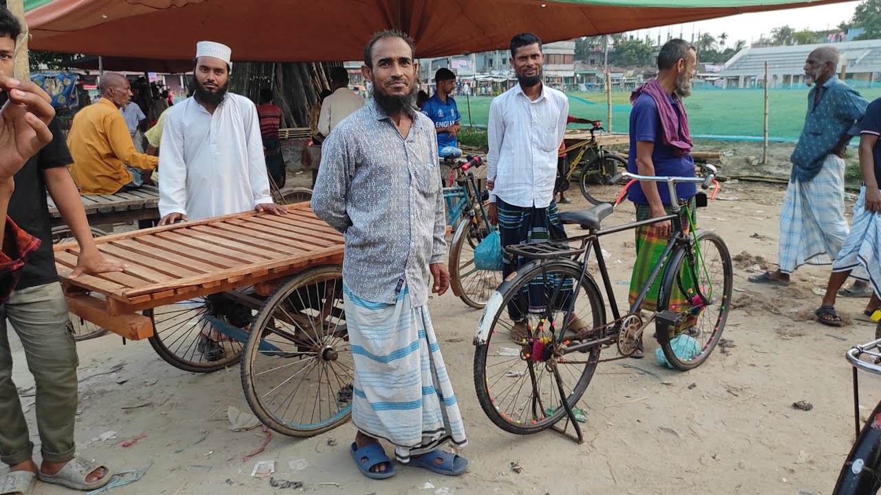 পুরাতন সাইকেলের হাঁট ।।গফরগাঁও।। ময়মনসিংহ মাত্র ২০০০ টাকায় বড় সাইকেল 