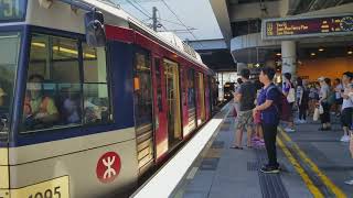 [什麼不載客] 輕鐵Goninan列車1095 不載客駛經屯門站二號月台