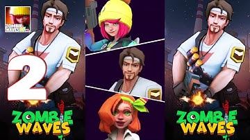 Zombie Waves - Gameplay Walkthrough Part 2 (IOS, Android)