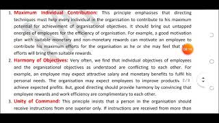 M101,FOM,Unit 4,Lec No.35, Directing-Meaning,Definitions, Importance and Principals, Vikas Mahalawat