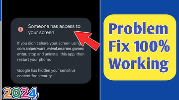 How to Fix Someone has access to your screen message problem | You