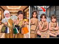 ماريا وايلا بنات اغنياء ضد ملك وكتاليا ويارا بنات فقراء