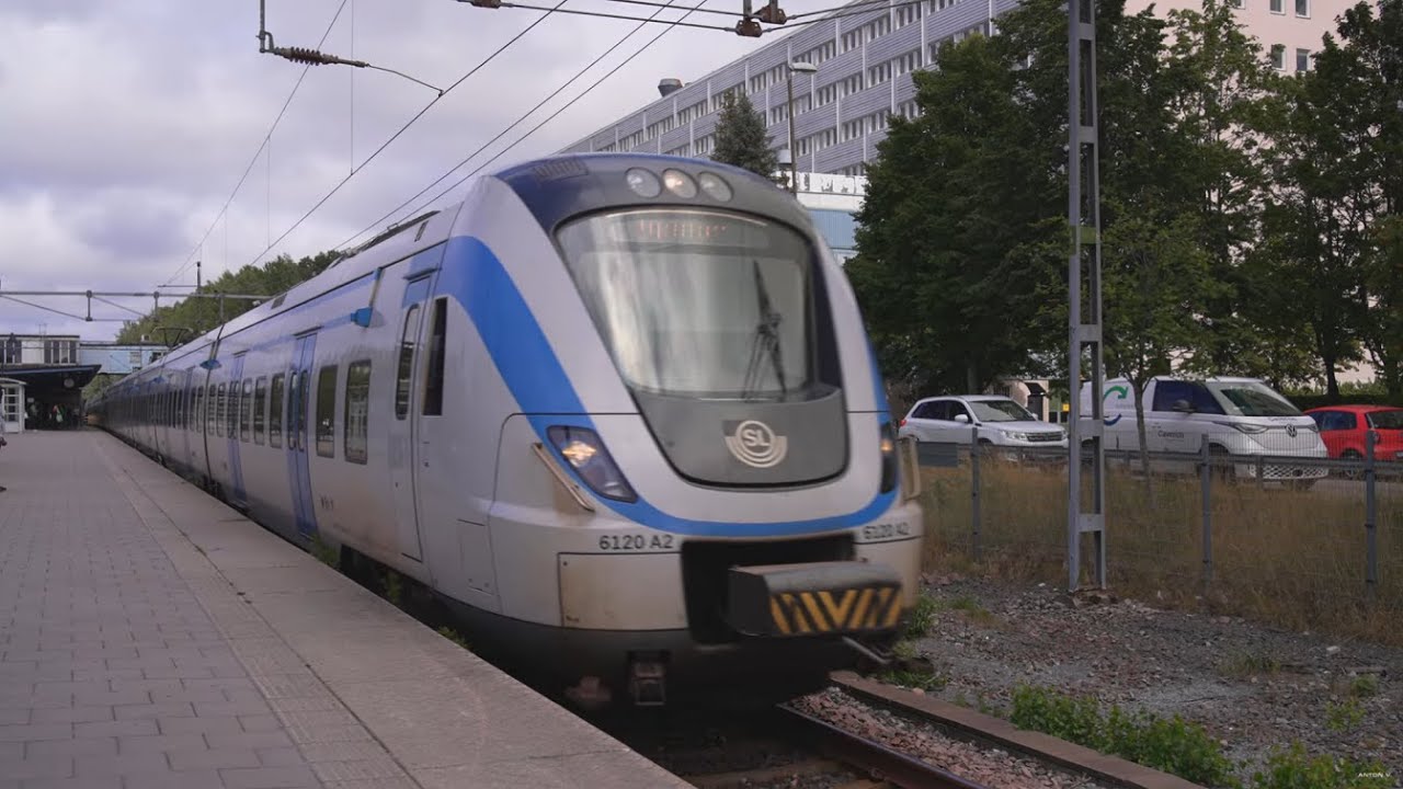 Sweden, Stockholm, train ride from Handen to Nynäshamn