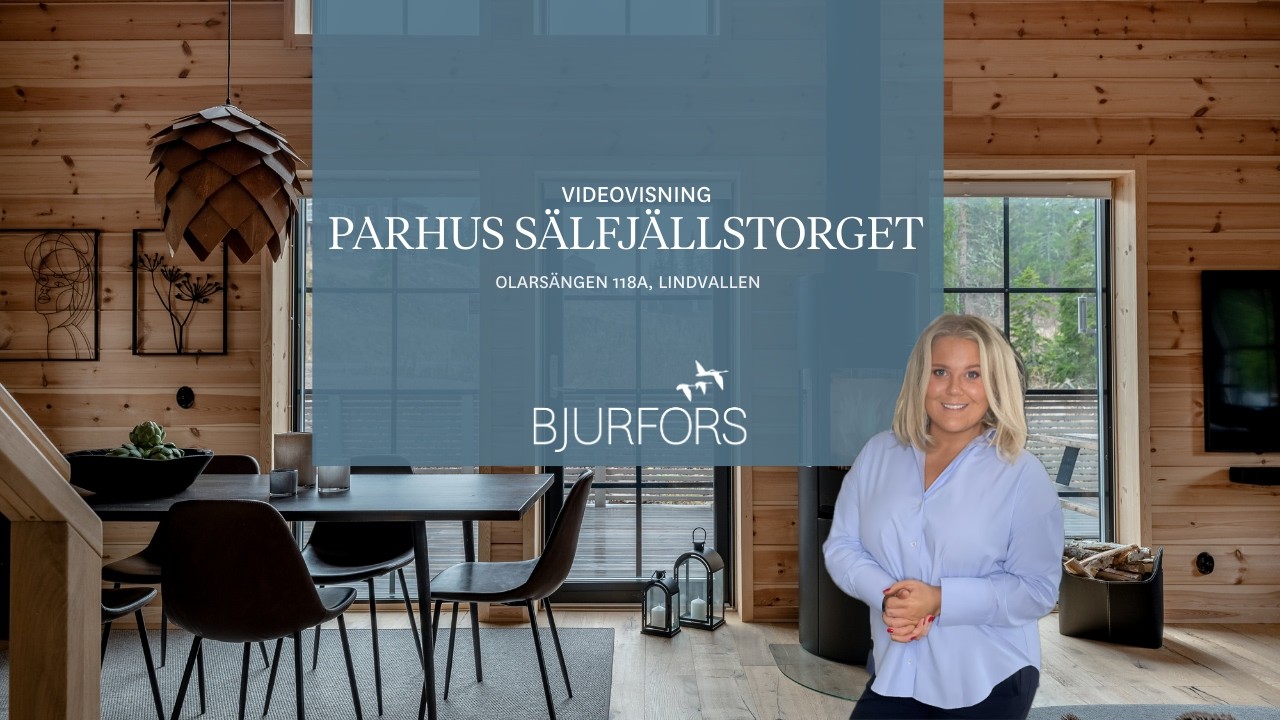 Parhus med lodgekänsla vid Sälfjällstorget - bastu, braskamin och stor altan