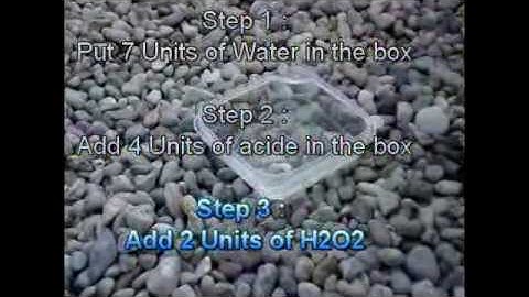 Etching of electronic board with HCL and H2O2