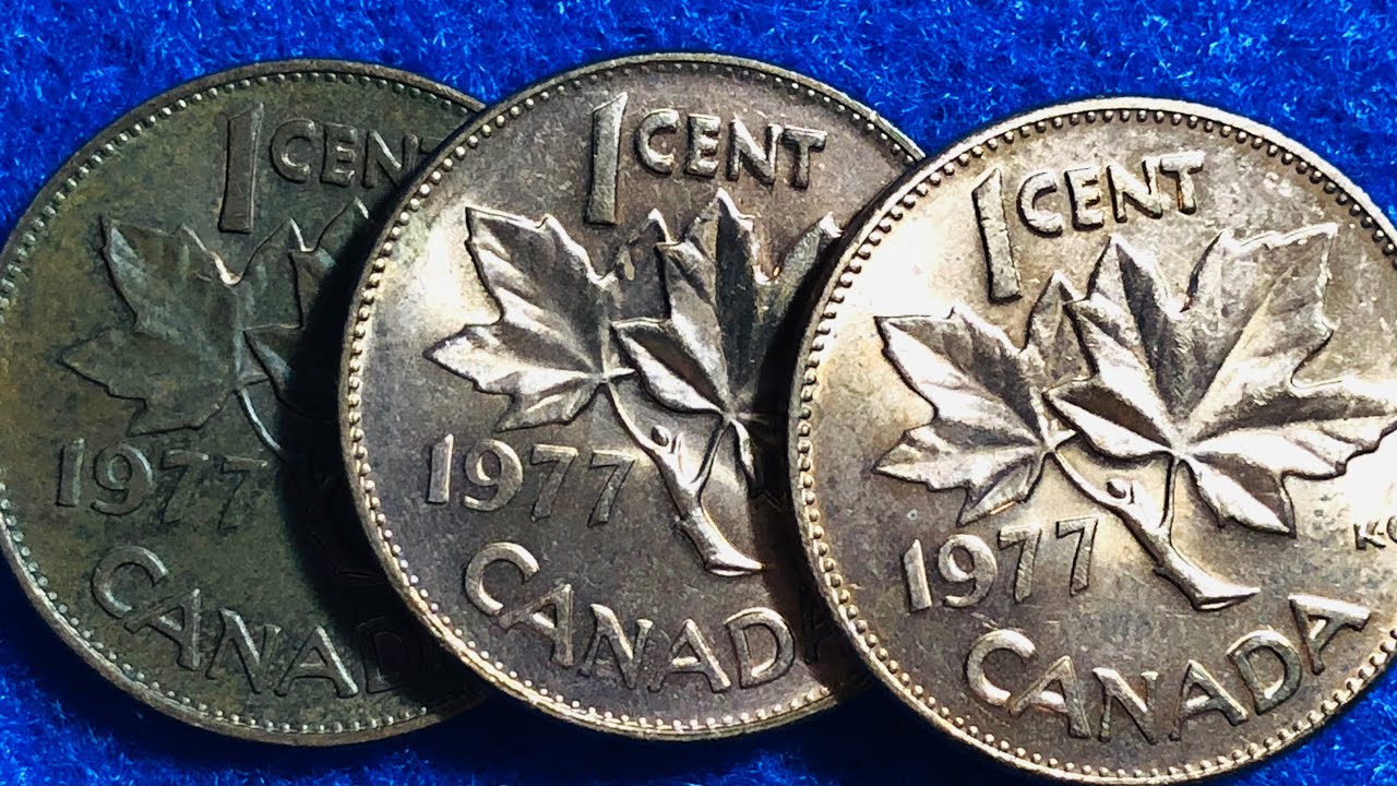 1977 Canada One Cent Coins