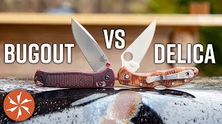 Spyderco Delica VS Benchmade Bugout - Best Lightweight EDC? KnifeCenter Reviews