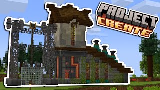 I made an IRON, REDSTONE and XP farm in Minecraft Create!
