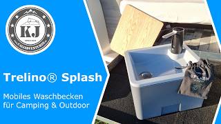 Trelino® Splash - Mobiles Waschbecken für Camping & Outdoor