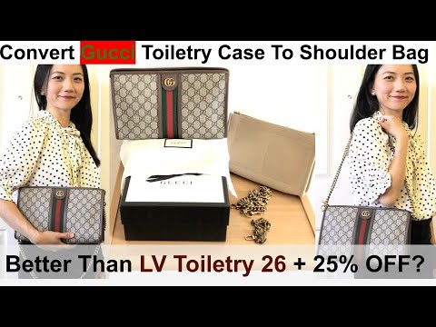 Reorganisere Manhattan Læs Gucci Ophidia GG Toiletry As Shoulder Bag + 25% Off - YouTube