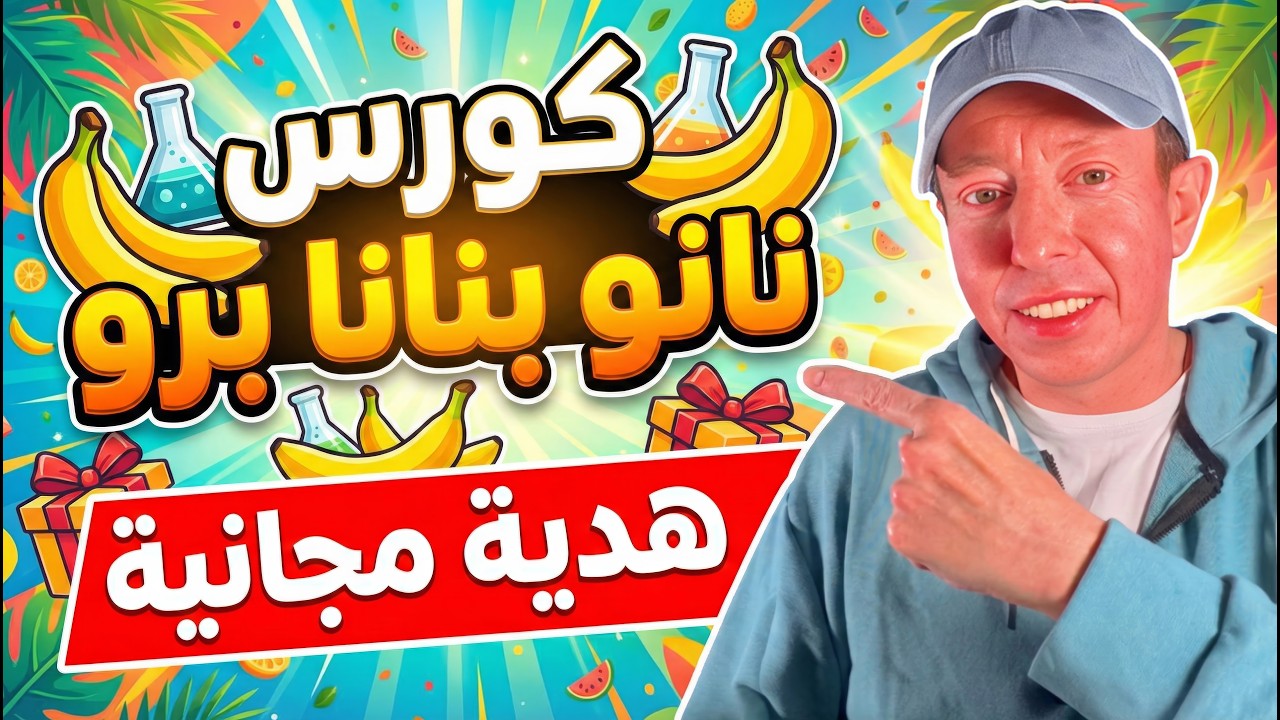 بداية كورس نانو بنانا برو: دليلك الشامل لتصميم الشعارات العربية (مجاناً) 🚀