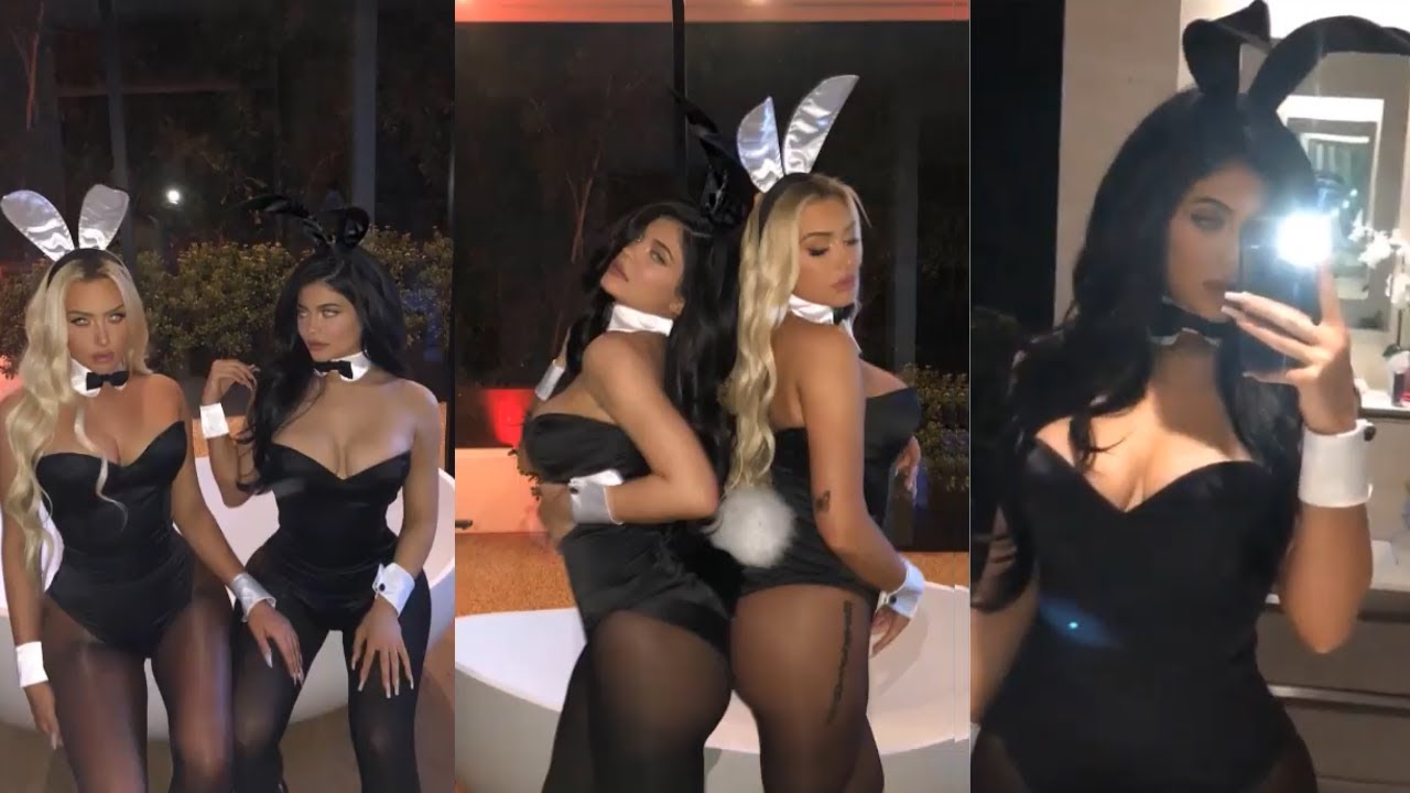 Kylie Jenner Playboy Bunny Outfit Day YouTube
