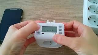Programming the irrigation with digital timer