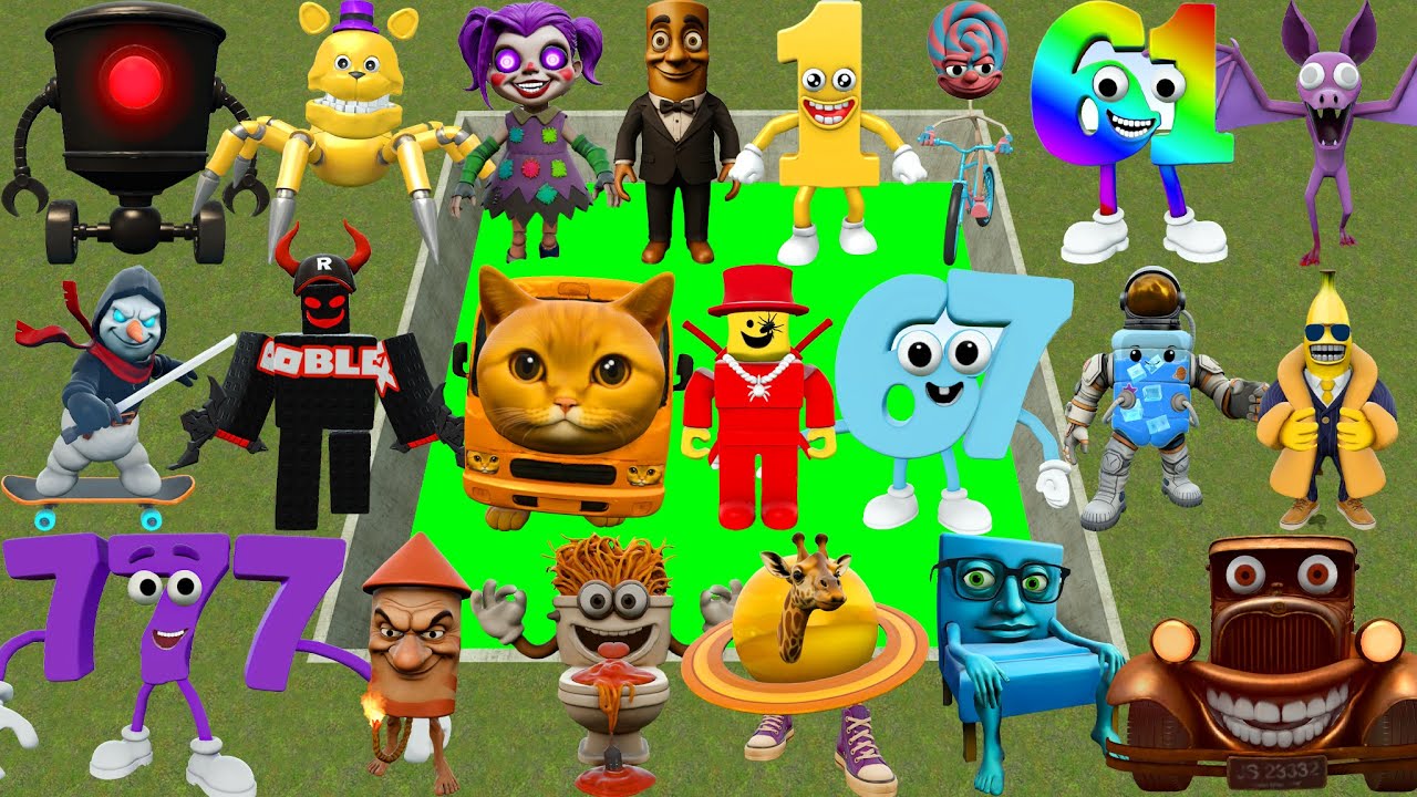 DESTROY ITALIAN AI BRAINROT MEME AND ROBLOX POU BOU'S REVENGE SPARTAN KICK in TOXIC HOLE Garry's Mod