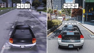 GTA III 2001 vs 2023 - RTX OFF vs ON Graphics Comparison - Grand Theft Auto 3 Remake [GTA 5 PC Mods]