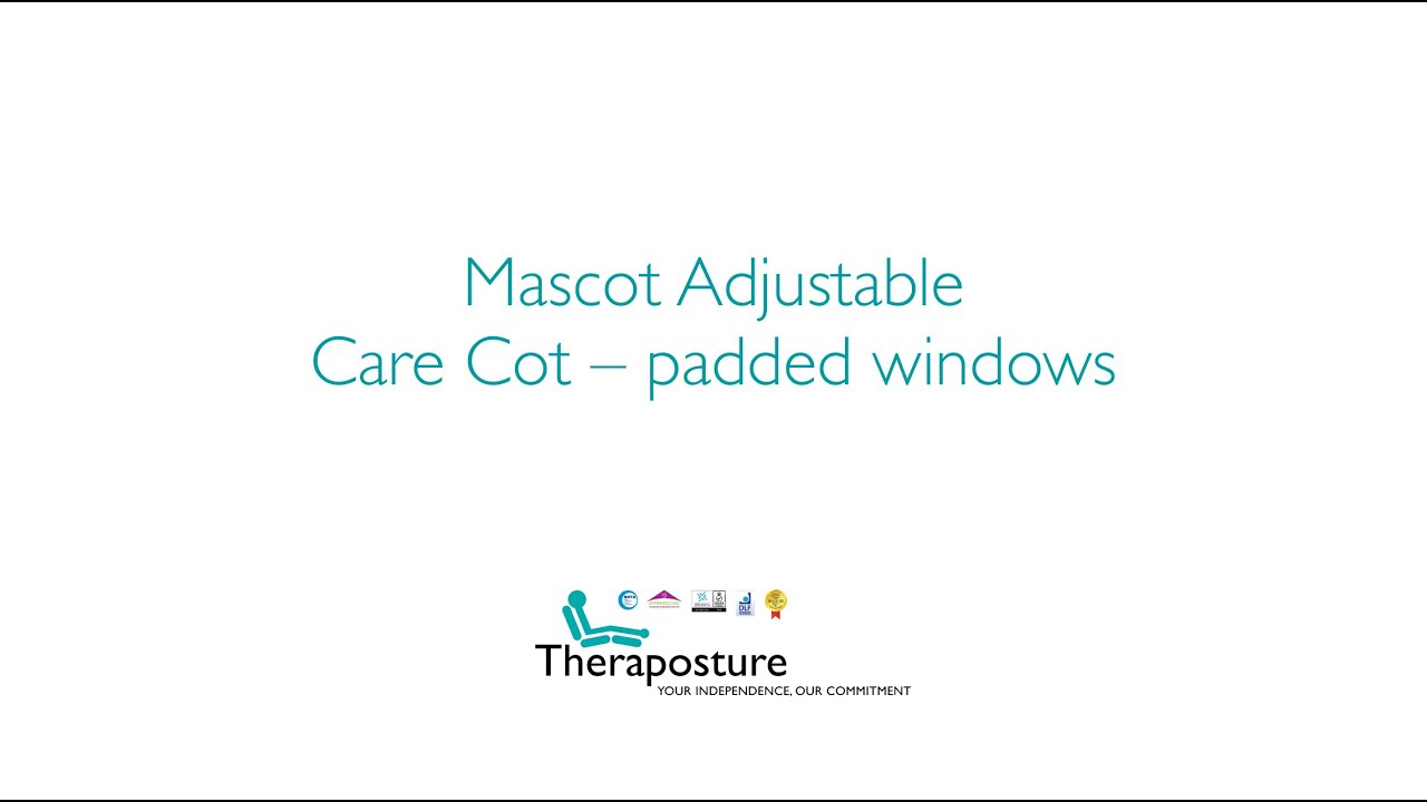 Mascot Adjustable Care Cot - padded windows explained