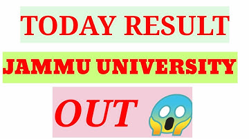 jammu university result || 4th semester result || B.E 4th semester result