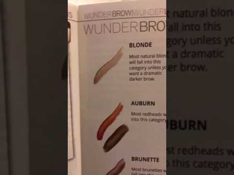 Wunderbrow Color Chart