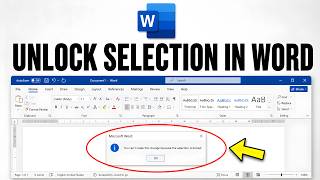 Information Fix You Can't Make This Change Because The Selection Is Locked in Microsoft Word News