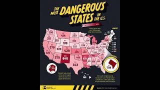 Details The Most Dangerous States In The US!!! #dangerous #states #shorts Guide