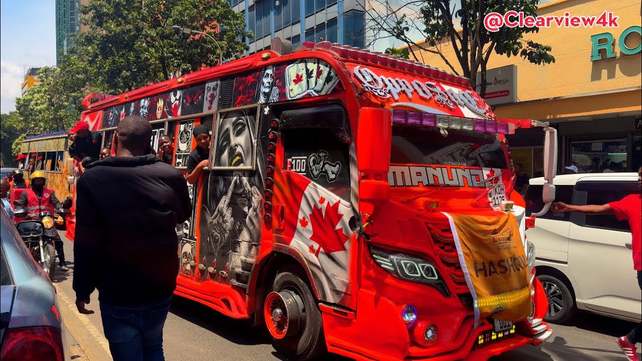 Sampling the Best Nganyas in Nairobi, Kenya 🇰🇪 | Ultimate Matatu Ride Experience ft Mood, Optimus