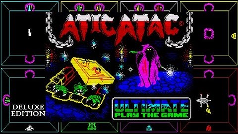 ATIC ATAC (Deluxe /Scrolling Intro pic /2 Loading screens/Redefineable keys) Walkthrough,ZX Spectrum