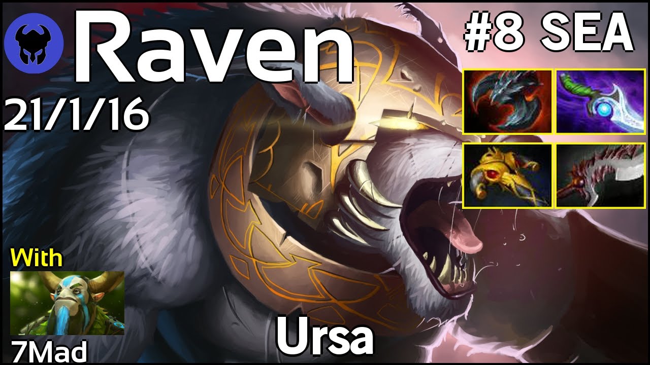 Raven [GeekFam] plays Ursa!!! Dota 2 7.22