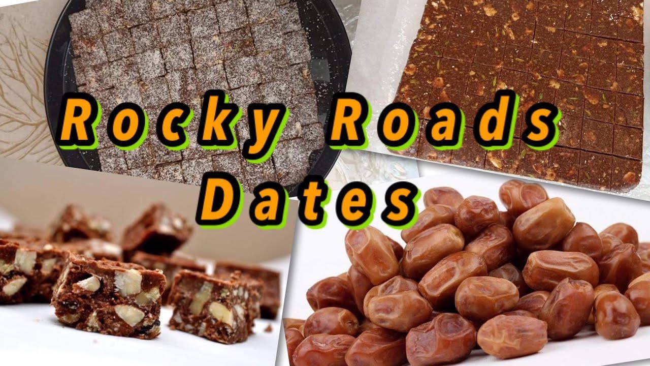 Quick, simple and easy sweet Rocky roads dates recipe.