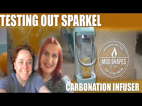 We tested out the Sparkel carbonated water infusion machine and wow!  Its super cool.
