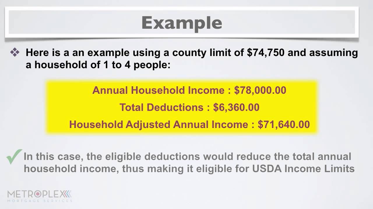 What Are Allowable USDA Income Deductions YouTube