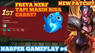 FREYA CARRY THE GAME‼️NEW PATCH | HARPER GAMEPLAY #4 | MAGIC CHESS