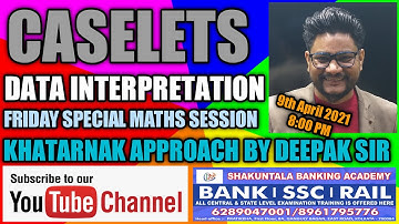 venn diagram problem solving approach | data interpretation by deepak sir | live-9th April 2021|#SBA