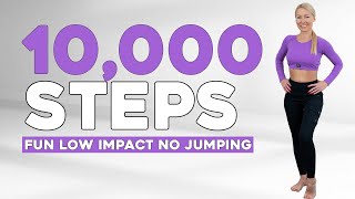 10000 Steps Workout  Fun, Low Impact, No Jumping Workout  Walk at Home Knee Friendly Wealth