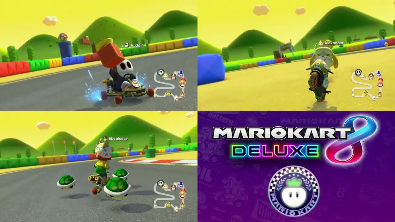 Online Booster Course Pass Fun (ft. Alex and Jihee Jessy) - SNES Mario Circuit 3