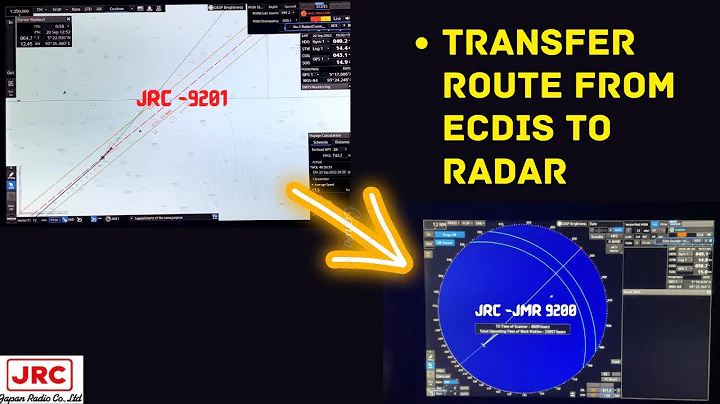 How to transfer routes From ECDIS -RADAR(JRC 9201/7201)