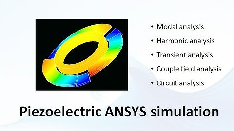 piezoelectric ANSYS simulation