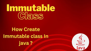How to create Immutable class in java