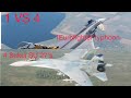 1 VS 4. 1 Eurofighter Typhoon VS 4 Sukoi SU 27’s.