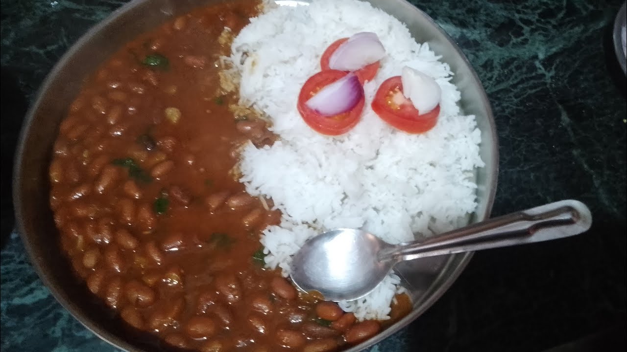 Dhaba Style Rajma Chawal - Simple & Delicious! 🤤😋 #desifood