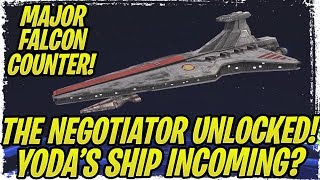 Kenobi's Negotiator Unlocked! Yoda's Ship the Missing Link? Huge Millennium Falcon Counter! | SWGoH