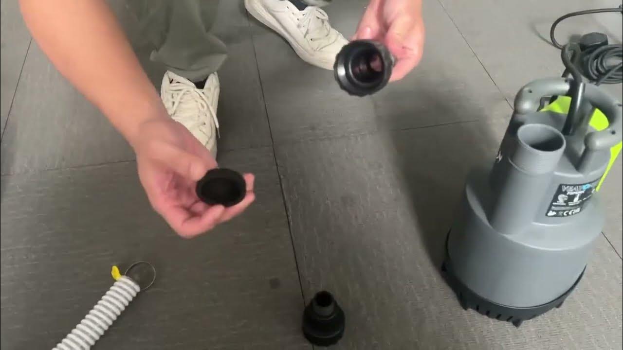 HOW TO INSTALL CHECK VALVE TO THE SUMP PUMP HOSE ADAPTER YouTube