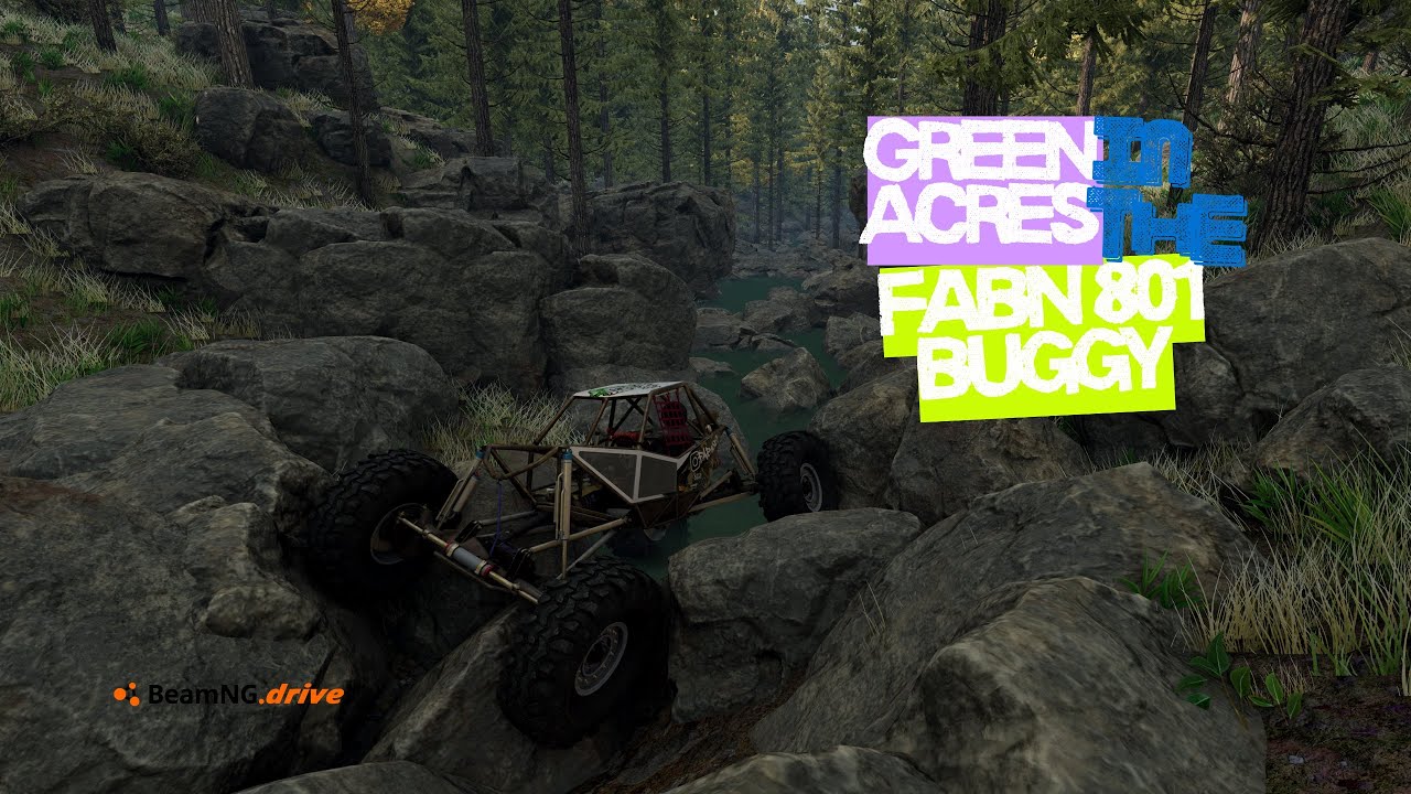 BeamNG.drive Running the Fabn 801 buggy on GreenAcres 