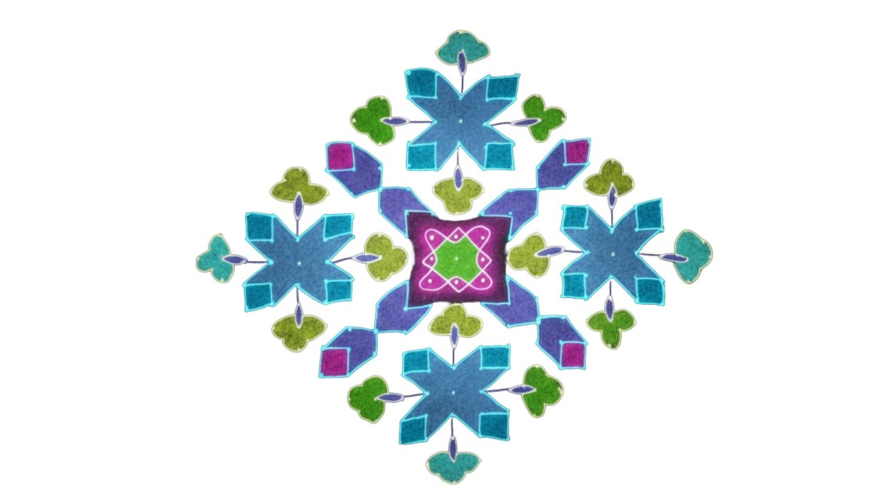 Day 61  21x1 Kolam #kolamtutorial  #2026 #pongalkolam   #margalikolam