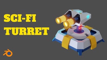 Modelling a Low Poly Sci-Fi Turret in Blender Tutorial