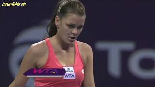 Agnieszka Radwanska VS Caroline Wozniacki - 2013 Doha QF Highlights