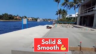 Finished Concrete Slab For Pool Deck with Stunning River View