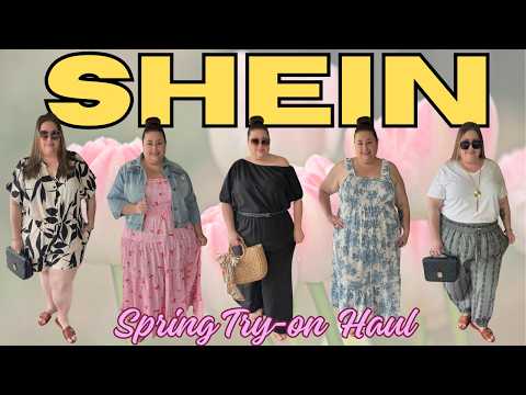 SHEIN CURVE PLUS SIZE SPRING HAUL 🌸| Trendy Try-On Haul, Styling Tips &amp; Outfit Ideas for Curvy Women