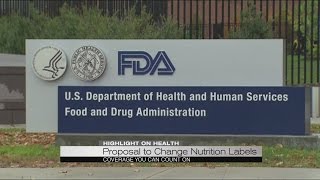 FDA sugar labels